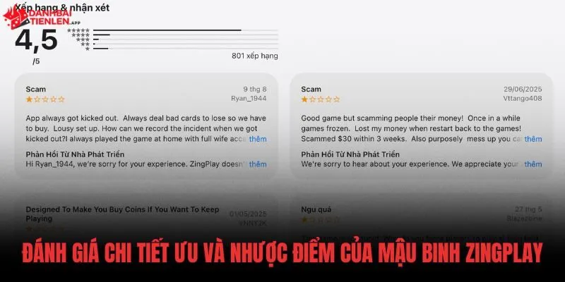 Phân tích ưu nhược điểm của game Mậu Binh Zingplay Ios chi tiết