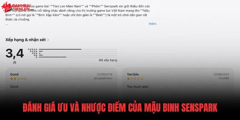 Đánh giá ưu nhược điểm và tính năng của Mậu Binh Senspark IOS